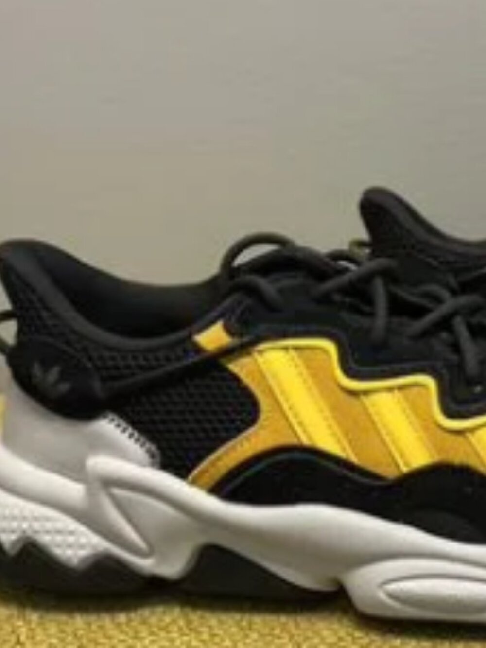 Adidas Ozweego Black Yellow Chunky Sneakers